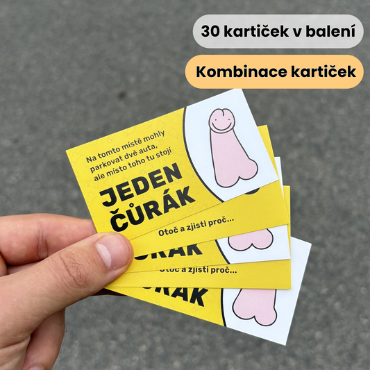 Kombinace kartiček č*rák a hovado